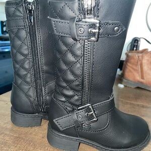 Toddler black boots size 5 Brand New Never Worn!!